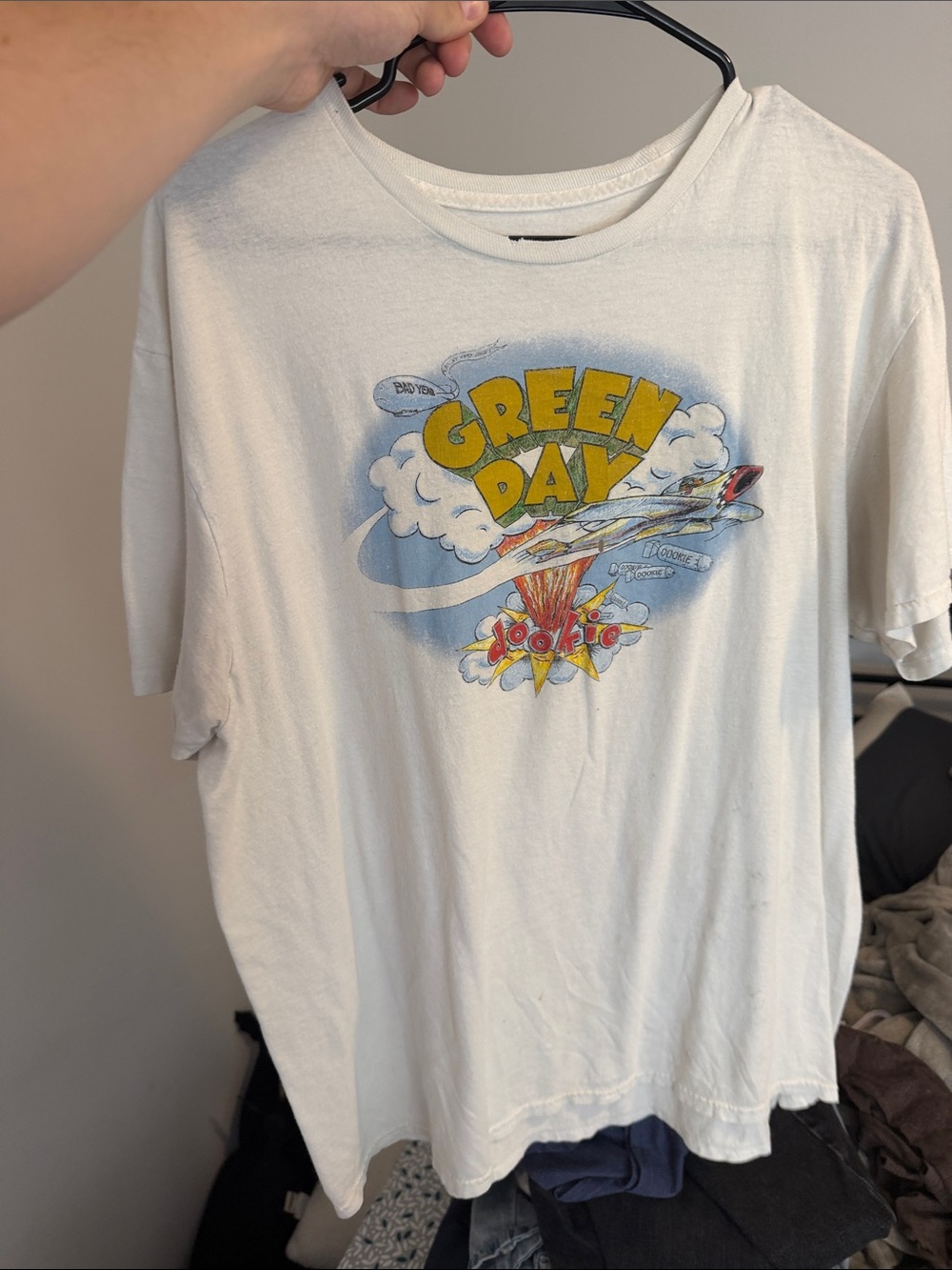 White Green Day Graphic Short Sleeve Tee